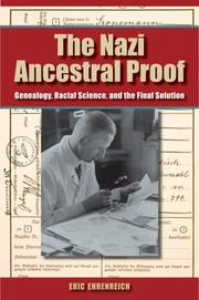 Cover of: The Nazi Ancestral Proof by Eric Ehrenreich