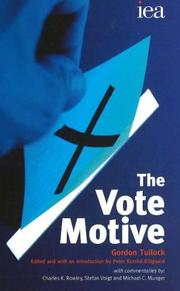 Cover of: THE VOTE MOTIVE