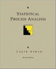 Cover of: Statistical Process Analysis | Layth C. Alwan