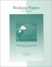 Cover of: Working Papers for Use With Financial Accounting by Roger H. Hermanson, Roger H. Hermanson, James Don Edwards