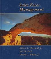 Cover of: Sales force management