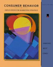 Cover of: Consumer behavior by Del I. Hawkins