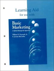 Cover of: Learning Aid For Use With Basic Marketing by William D. Perreault, Jerome E. McCarthy