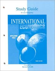 Cover of: Study Guide to Accompany International Economics