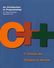 Cover of:  introduction to programming: an object-oriented approach with C++