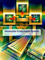 Cover of: Introduction to information systems by James A. O'Brien, James A. O'Brien