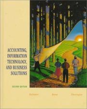 Cover of: Accounting, Information Technology,  and Business Solutions