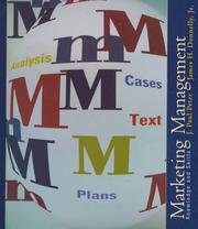 Cover of: Marketing management: knowledge and skills