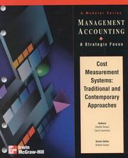 Cover of: Cost Measurement Systems: Traditional vs. Contemporary Approaches