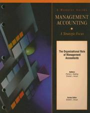 Cover of: The Organizational Role of Management Accountants