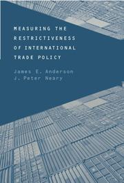 Cover of: Measuring the restrictiveness of international trade policy