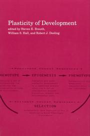 Cover of: Plasticity of development