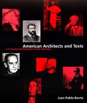 Cover of: Amercan Architects and Texts: A Computer-Aided Analysis of the Literature
