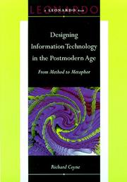 Cover of: Designing information technology in the postmodern age: from method to metaphor