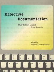 Cover of: Effective Documentation by Stephen Doheny-Farina