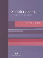 Cover of: Standard Basque by Rudolf P. G. de Rijk