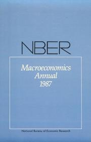 Cover of: NBER Macroeconomics Annual