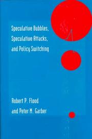 Cover of: Speculative bubbles, speculative attacks, and policy switching