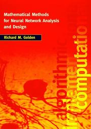 Cover of: Mathematical methods for neural network analysis and design