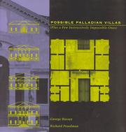 Cover of: Possible Palladian villas: (plus a few instructively impossible ones)