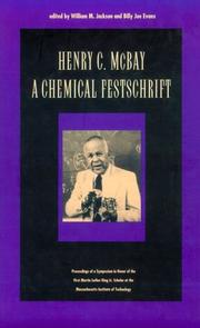 Cover of: Henry C. McBay - A Chemical Festschrift by 