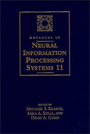 Cover of: Advances in Neural Information Processing Systems 11 by 