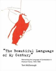 Cover of: "The Beautiful Language of My Century&quot; by Tom McDonough