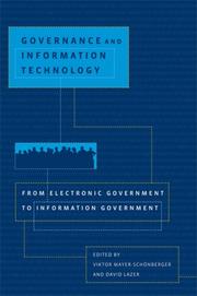 Cover of: Governance and Information Technology: From Electronic Government to Information Government