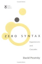 Cover of: Zero syntax by David Michael Pesetsky