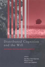 Cover of: Distributed Cognition and the Will: Individual Volition and Social Context (Bradford Books)