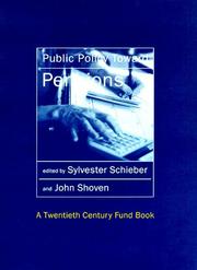 Cover of: Public policy toward pensions