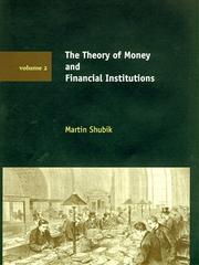 Cover of: The Theory of Money and Financial Institutions, Vol. 2