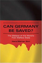 Cover of: Can Germany Be Saved? by Hans-Werner Sinn