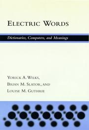 Cover of: Electric words by Yorick Wilks