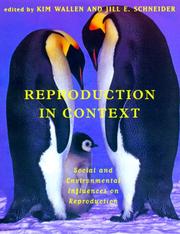 Cover of: Reproduction in Context by 
