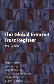 Cover of: The Global Internet Trust Register: 1999 edition