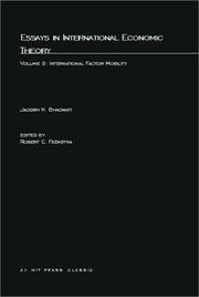 Cover of: Essays in International Economic Theory, Volume 2 by Jagdish Bhagwati