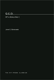Cover of: Q.E.D. by John E. Burchard