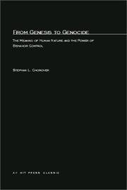 Cover of: From Genesis to Genocide by Stephan L. Chorover