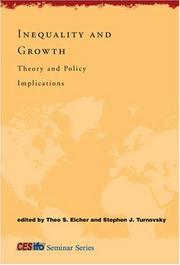 Cover of: Inequality and Growth: Theory and Policy Implications (CESifo Seminar Series)