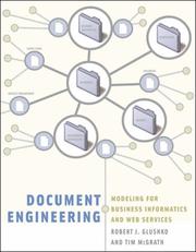 Cover of: Document Engineering by Robert J. Glushko, Tim McGrath