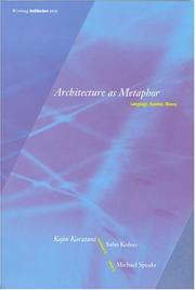 Cover of: Architecture as metaphor by Karatani, Kōjin