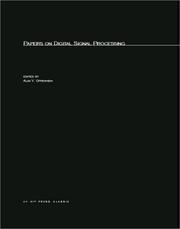 Cover of: Papers on digital signal processing. by Alan V. Oppenheim