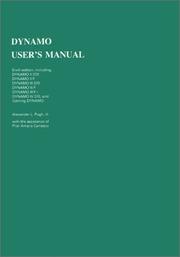 Cover of: DYNAMO User's Manual, Sixth Edition (System Dynamics Series)