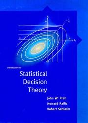Cover of: Introduction to Statistical Decision Theory (Global Environmental Accord: S)