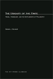 Cover of: The Ubiquity of the Finite | Dennis J. Schmidt