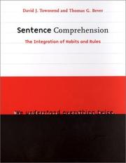 Cover of: Sentence comprehension by David J. Townsend
