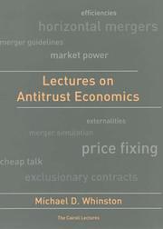 Cover of: Lectures on Antitrust Economics (Cairoli Lectures)