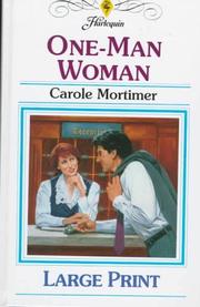 Cover of: One-Man Woman | Carole Mortimer