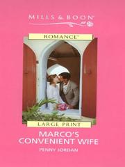 Cover of: Marco's Convenient Wife by Penny Jordan
